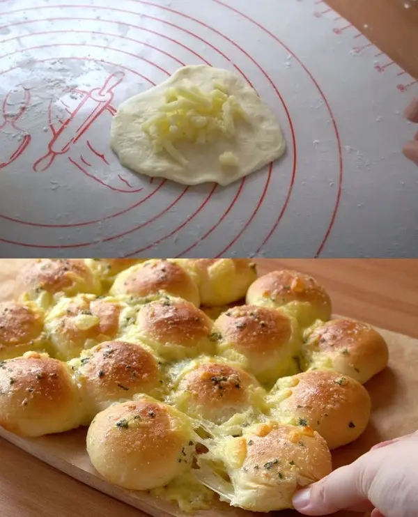 Cheese and Garlic Bread Recipe: No-Knead Delight