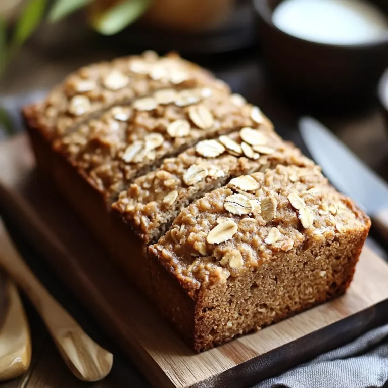Healthy Oatmeal Bread (No Flour, No Oil, No Kneading)