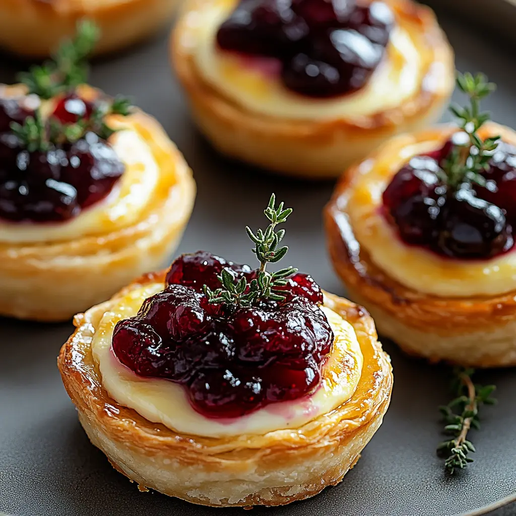 Easy Cranberry Brie Bites Recipe