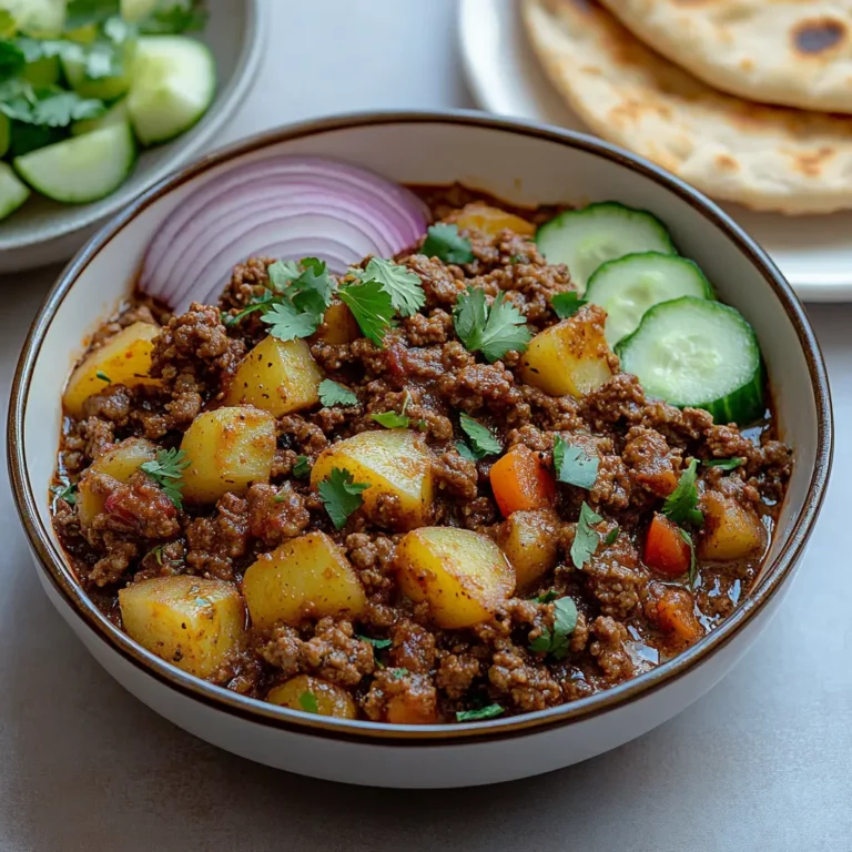 Aloo Keema (Pakistani Ground Beef and Potato Curry)