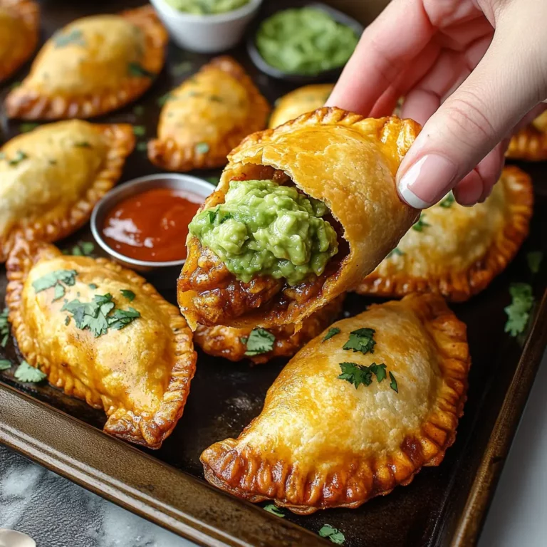 Crispy Baked Beef Empanadas with Guacamole