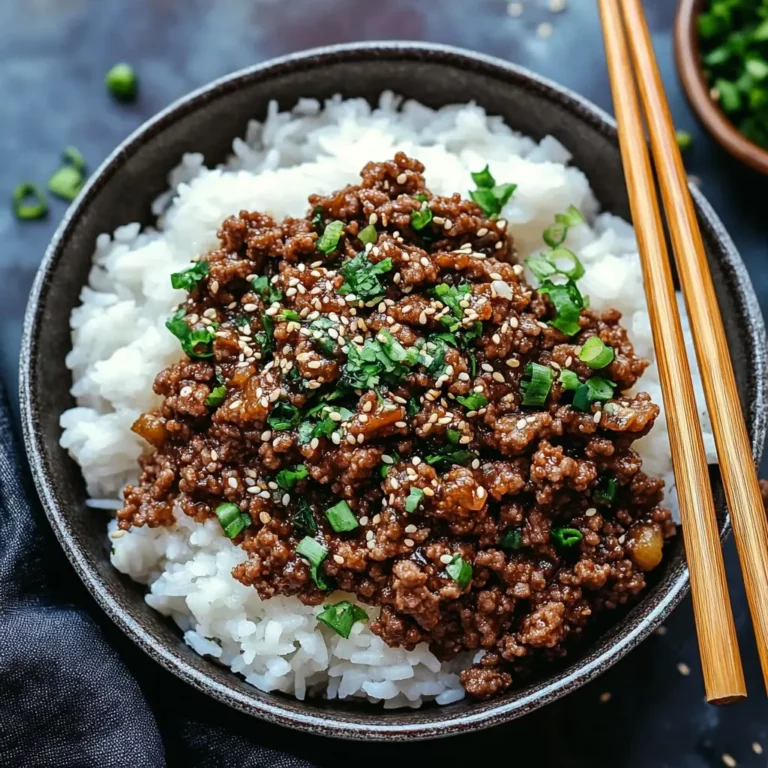 Korean Ground Beef Bowl