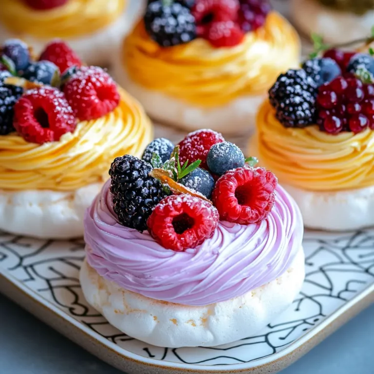 Light & Zesty Easter Lemon Pavlovas