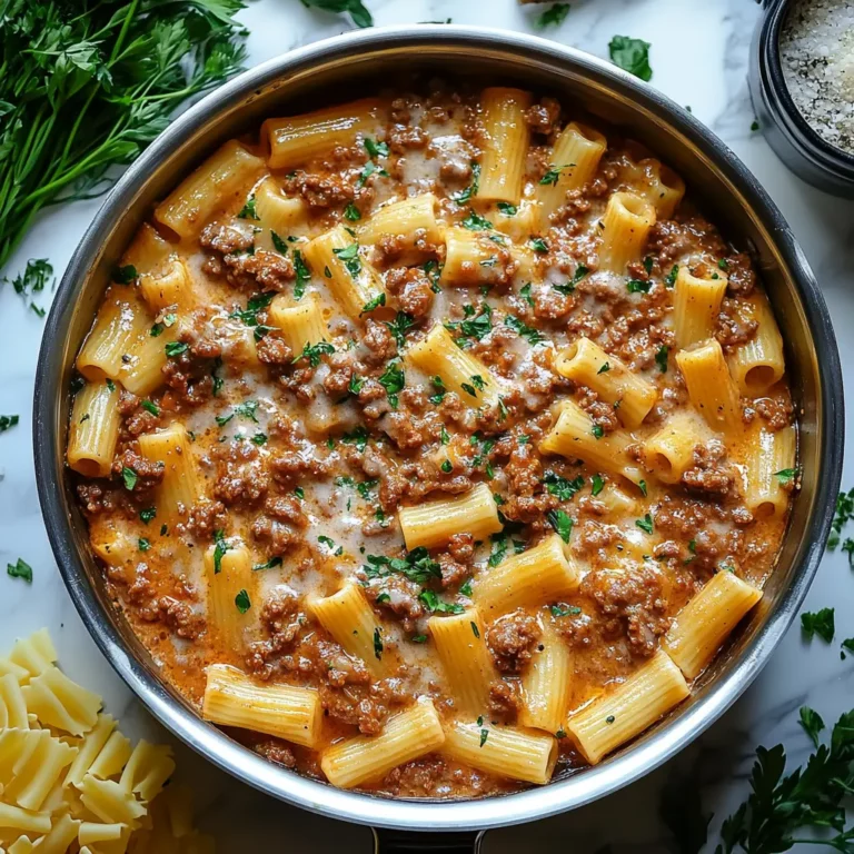Easy Italian Sausage Rigatoni Pasta