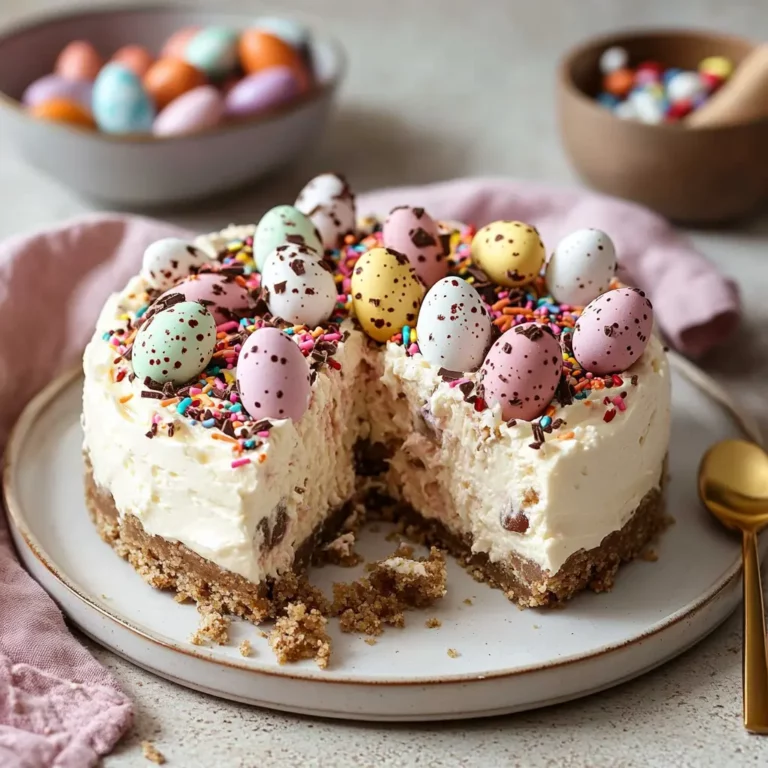 No-Bake Mini Egg Cheesecake