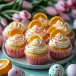 Mini Easter Cheesecakes with Orange Flavor
