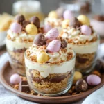 Individual No-Bake Mini Egg Cheesecakes